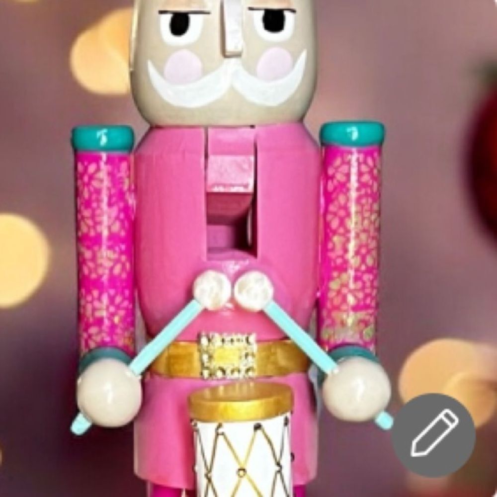 Hand Crafted Colorful Nutcracker Drum Major 18”h - Picture 7 of 10